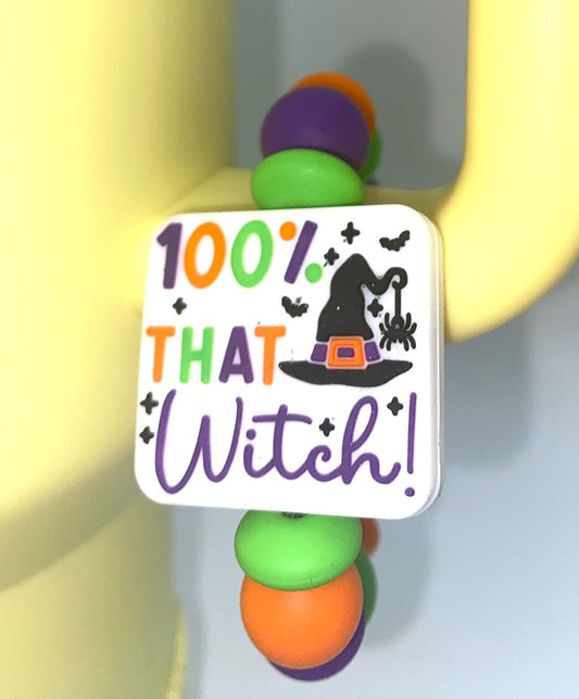 100% That Witch Stanley Tumbler Cup Handle Charm
