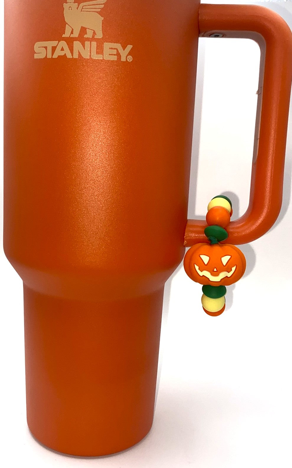 Jack O Lantern 3D Halloween Stanley Tumbler Cup Handle Charm
