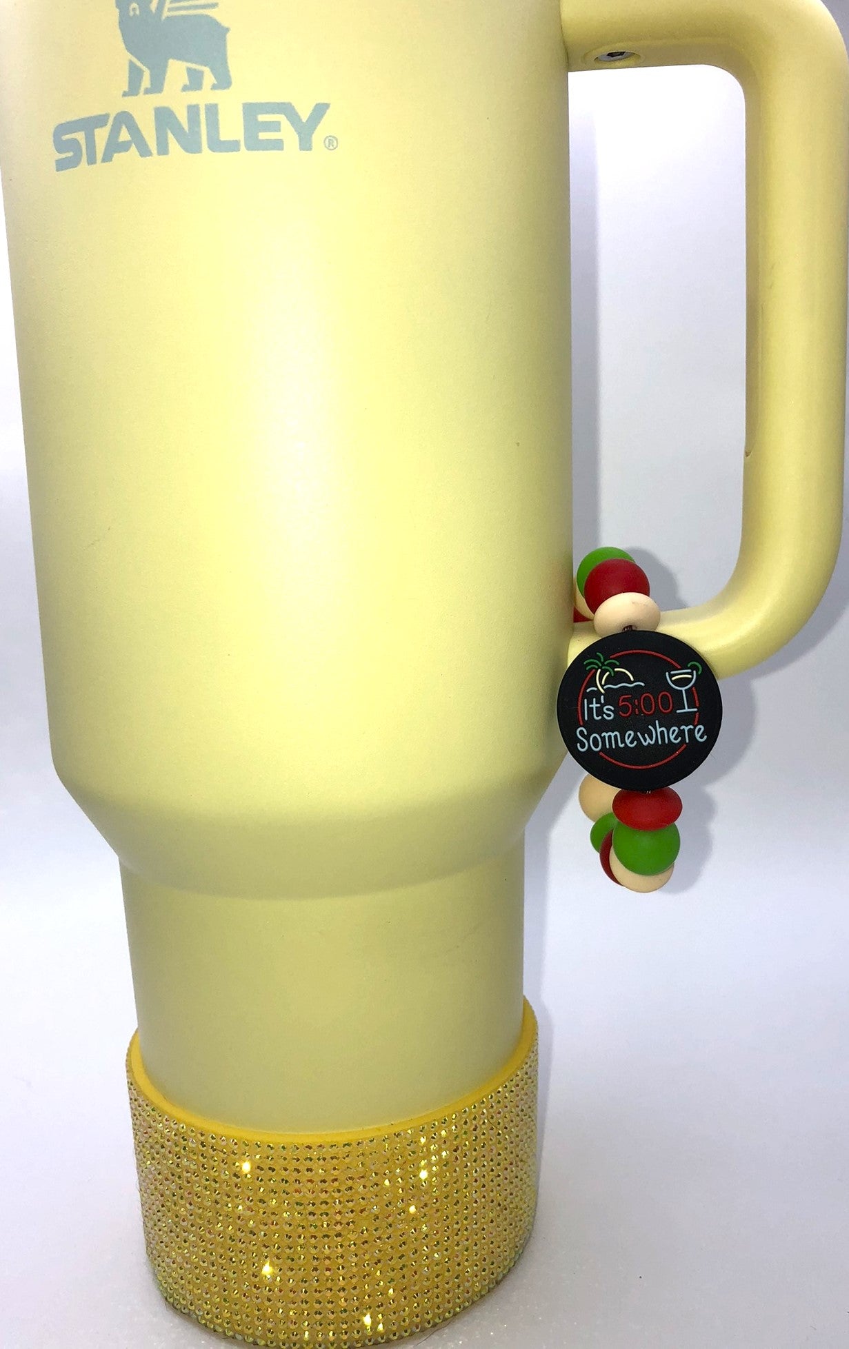 It's 5 O'clock Somewhere Stanley Tumbler Cup Handle Charm