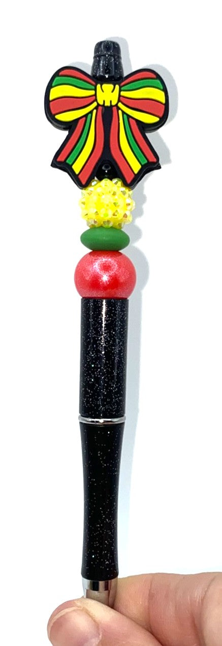 African Bow Beaded Pen