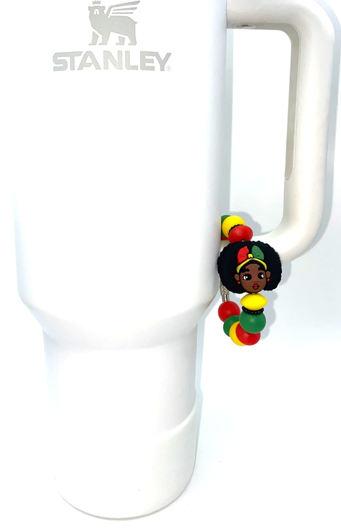 African American Woman 3D Stanley Tumbler Cup Handle Charm