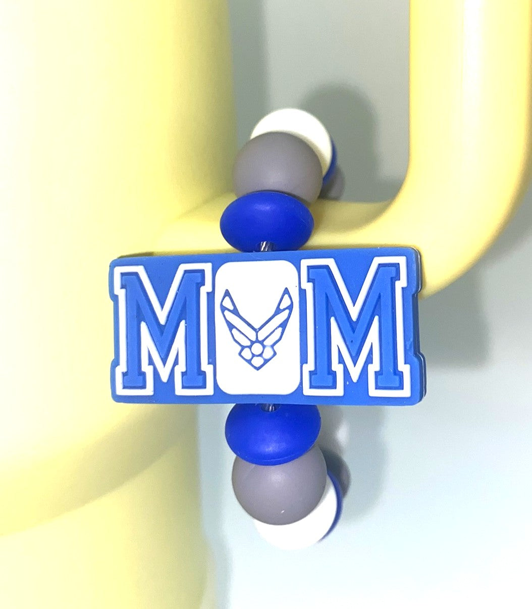 Air Force Mom Military Branch Stanley Tumbler Cup Handle Charm