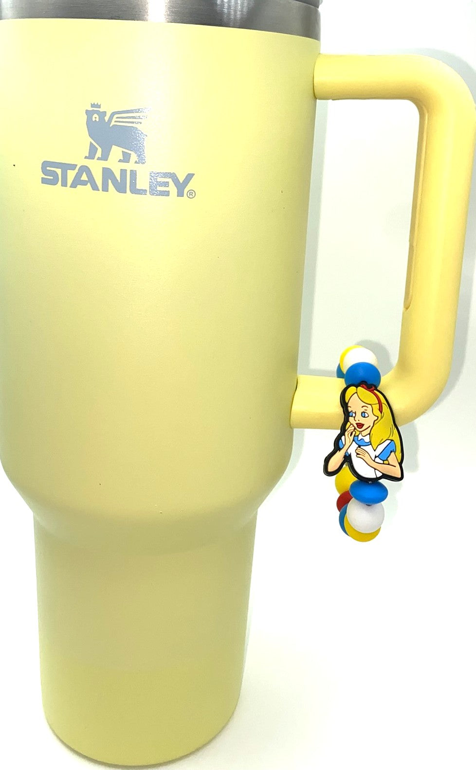Wonderfully Curious Girl Upper Body Stanley Tumbler Cup Handle Charm