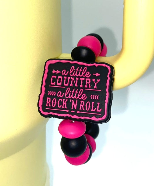 A Little Country A Little Rock N Roll Stanley Tumbler Cup Handle Charm