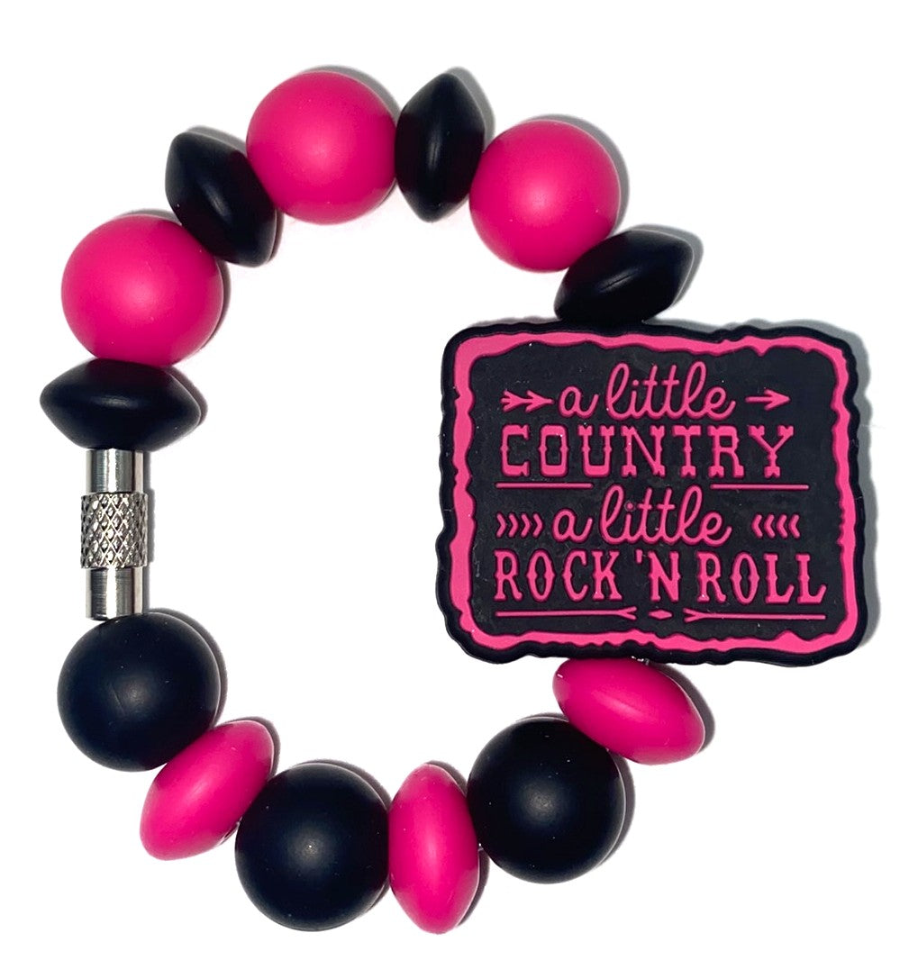 A Little Country A Little Rock N Roll Stanley Tumbler Cup Handle Charm