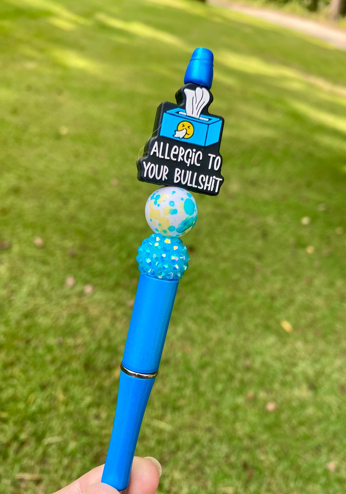 Allergic To Your Bullshit Bead Beaded Pen