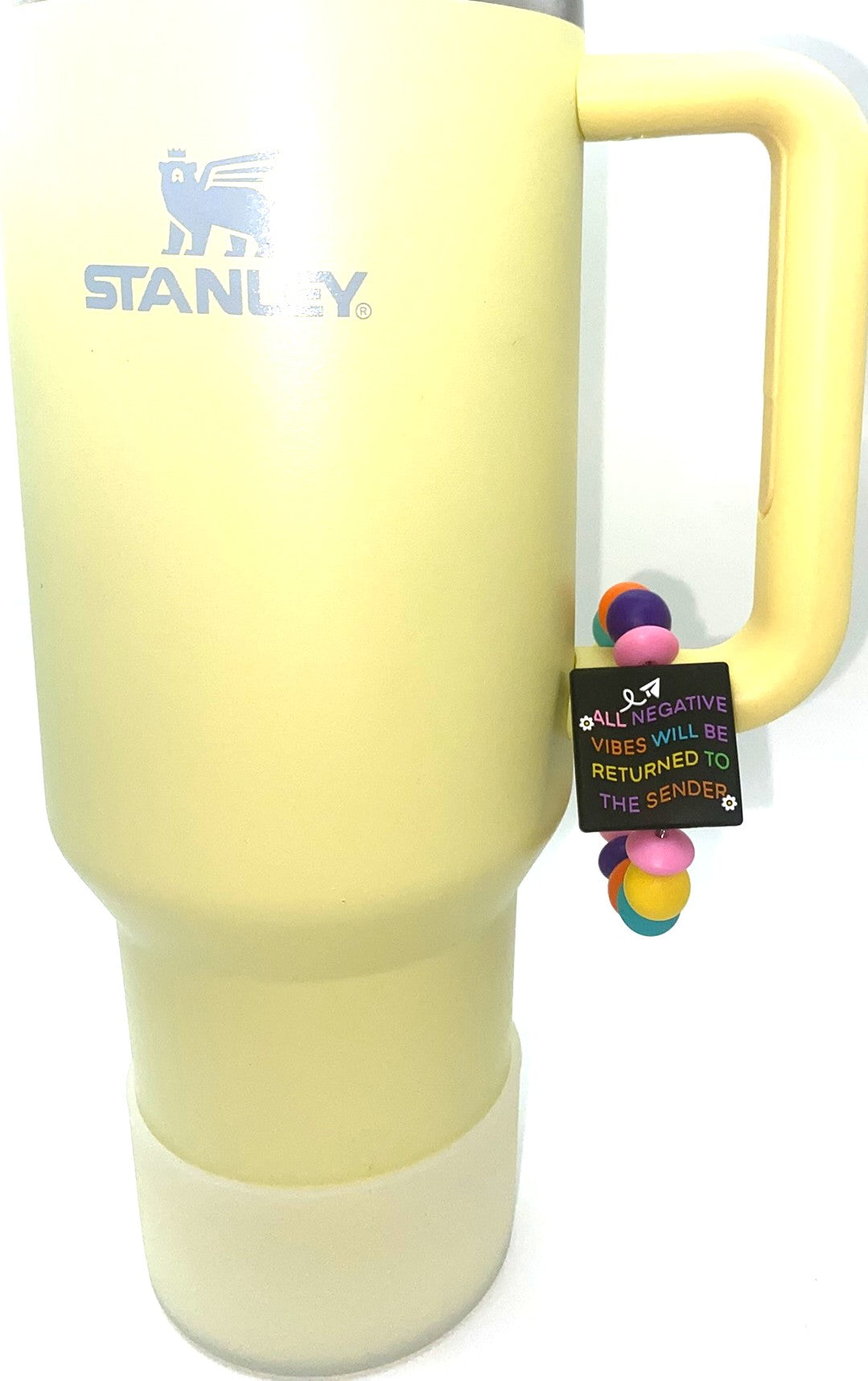 All Negative Vibes Will Be Returned To Sender Stanley Tumbler Cup Handle Charm