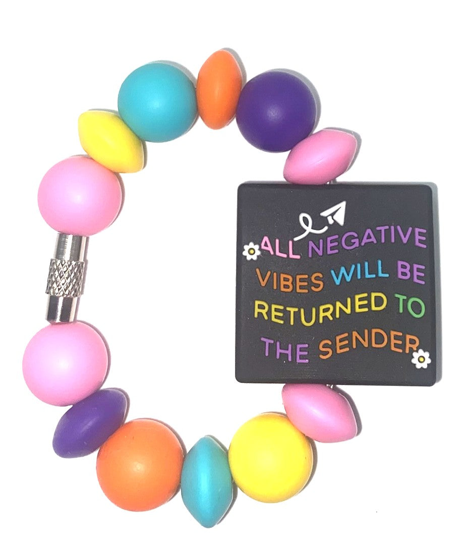 All Negative Vibes Will Be Returned To Sender Stanley Tumbler Cup Handle Charm