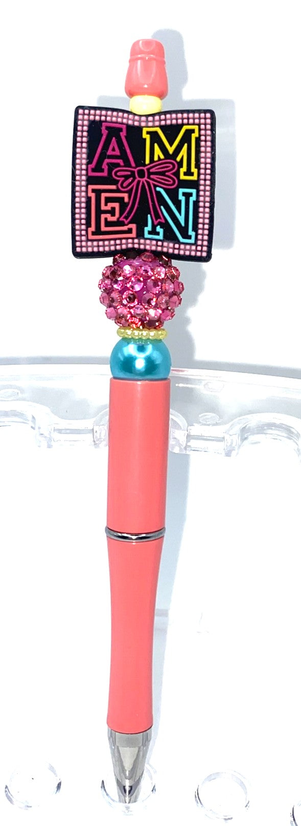 Amen Colorful Square Beaded Pen