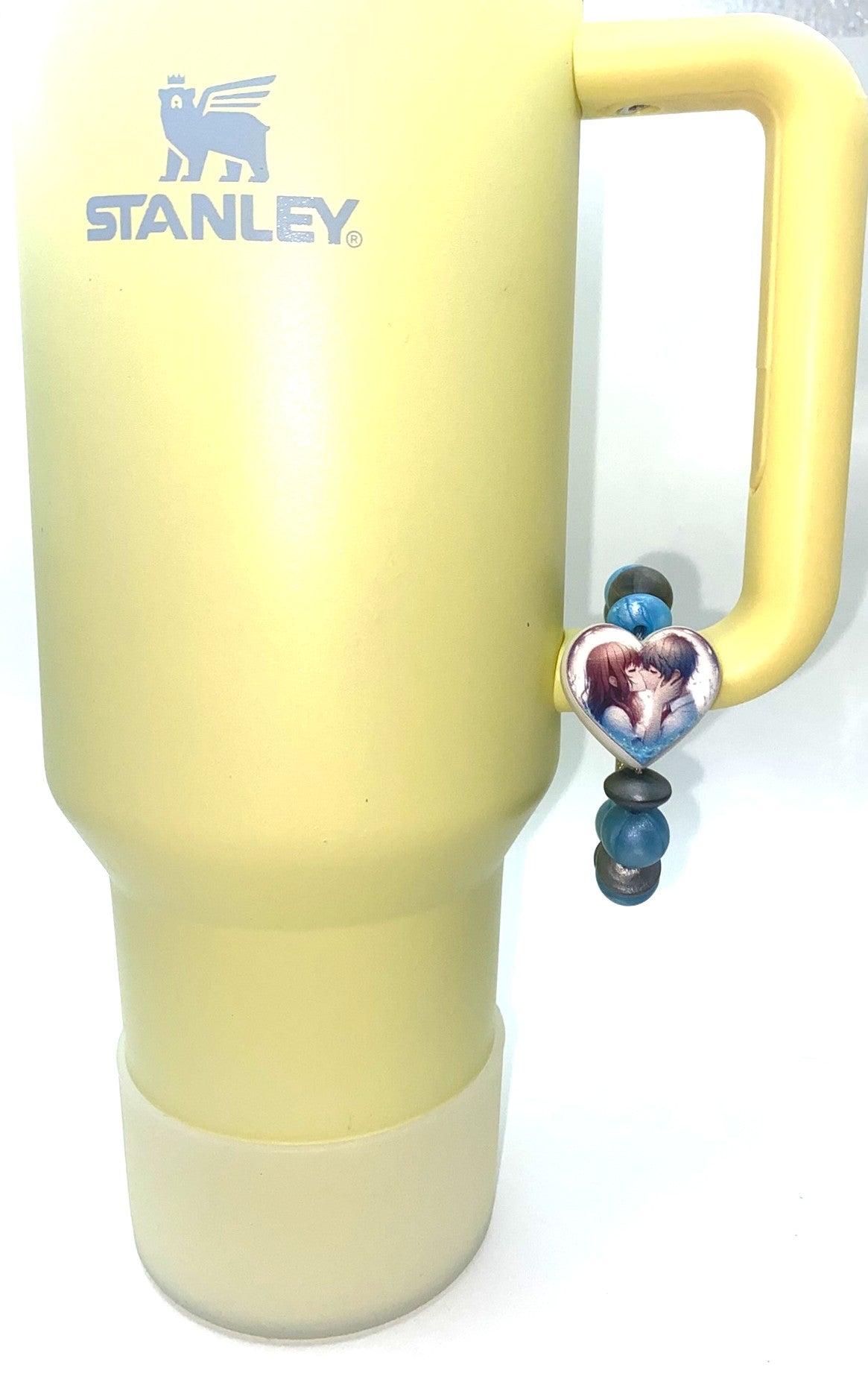 Anime Couple Heart Japanese Manga Stanley Tumbler Cup Handle Charm