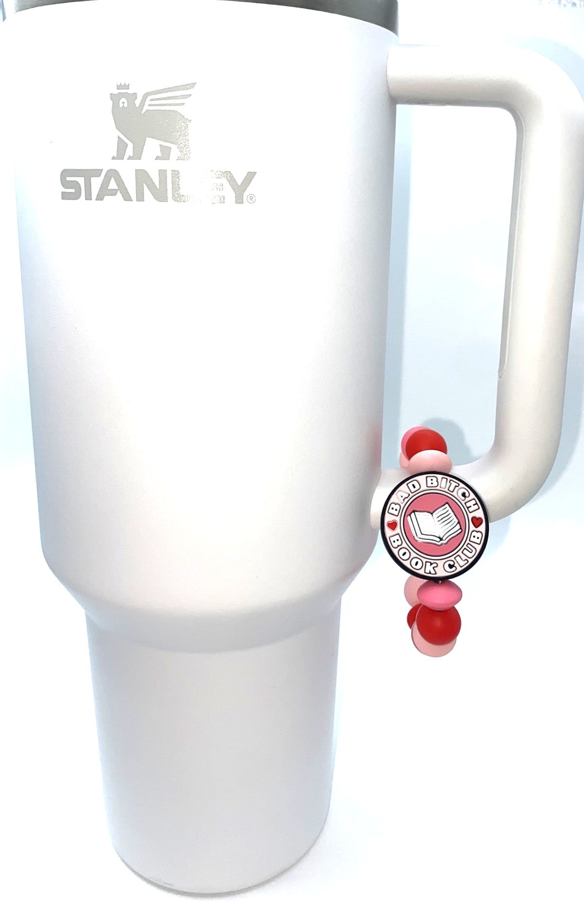 Bad Bitch Book Club Stanley Tumbler Cup Handle Charm