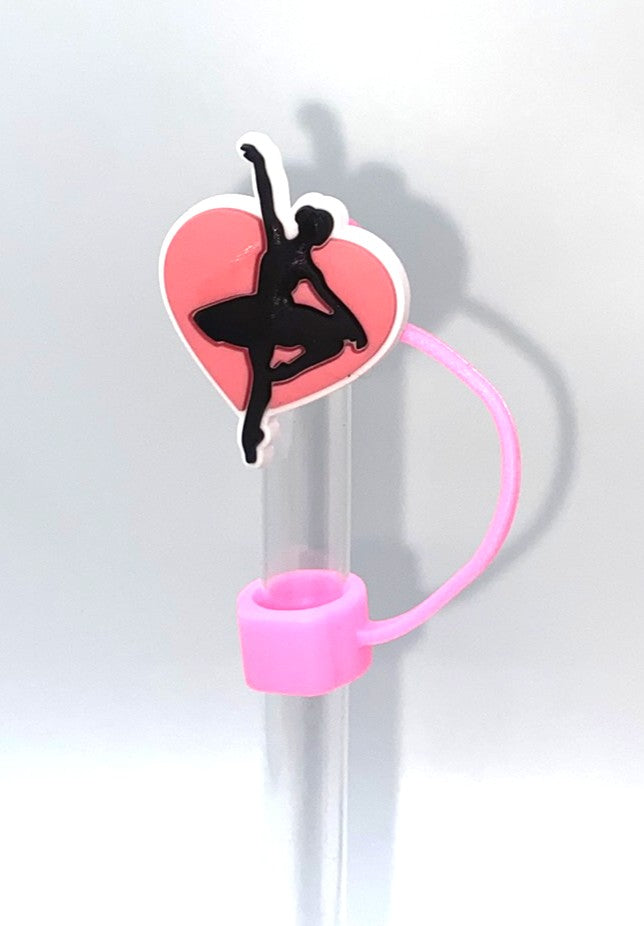 Ballerina Heart Straw Topper