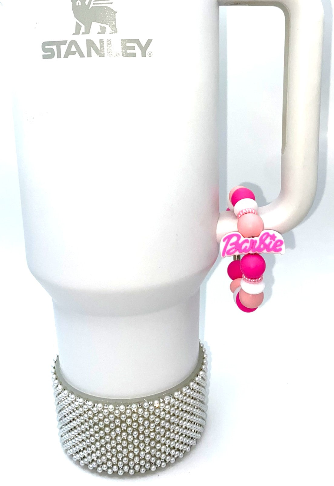 Pink Malibu Girl Plastic Doll Name Stanley Tumbler Cup Handle Charm