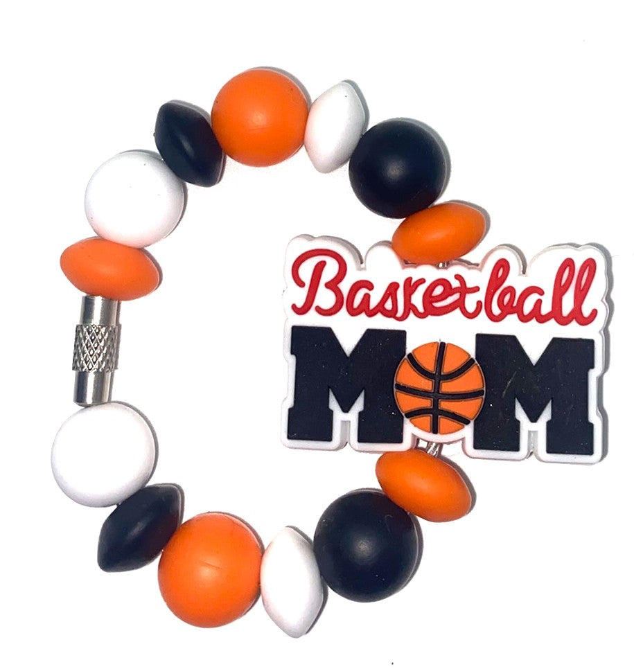 Basketball Mom Stanley Tumbler Cup Handle Charm