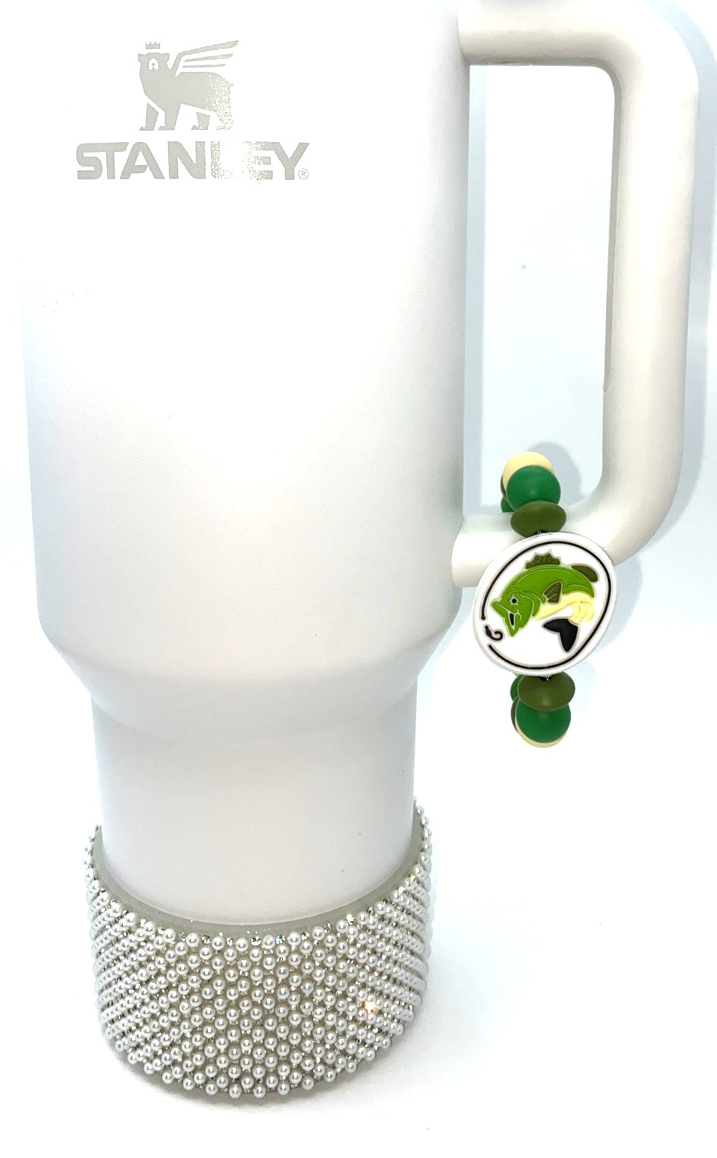 Big Mouth Bass Oval Fishing Stanley Tumbler Cup Handle Charm