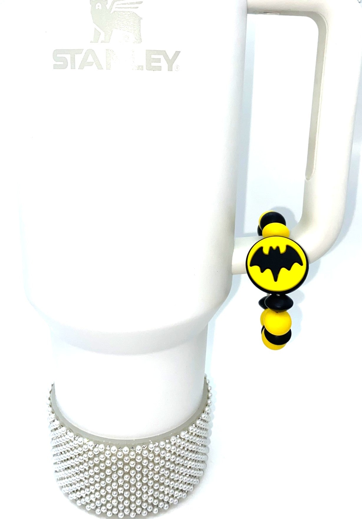 Bat Guy Super Hero Symbol Logo Stanley Tumbler Cup Handle Charm