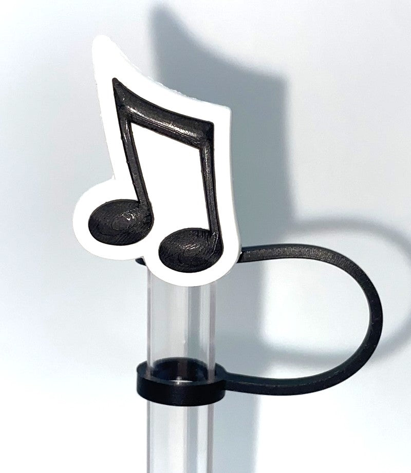 Music Note Beamed Straw Topper