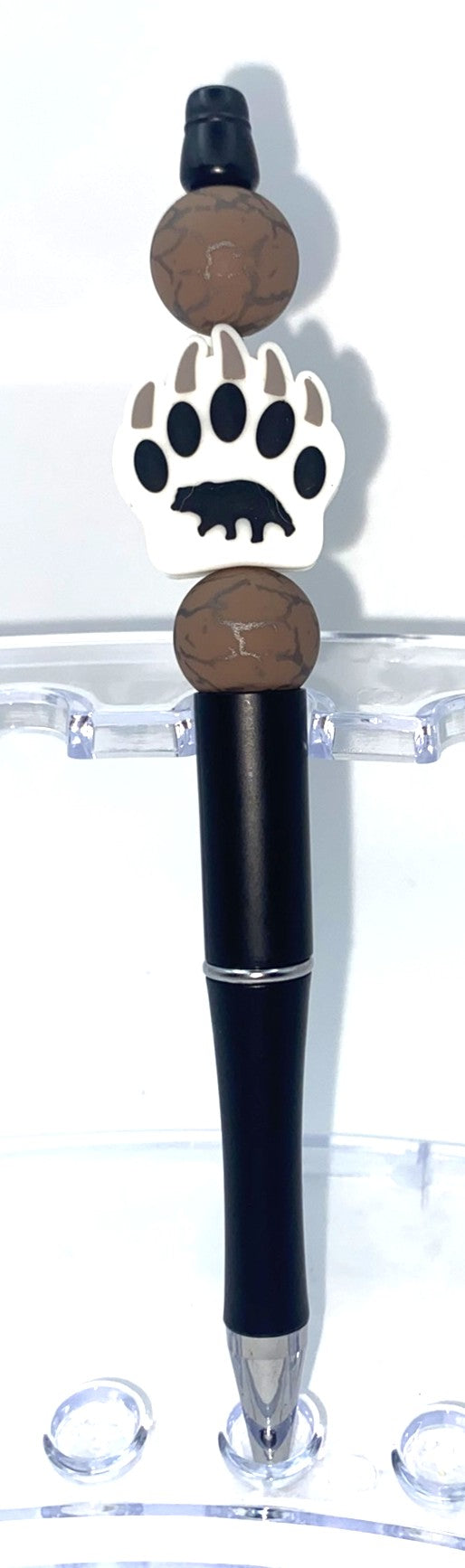 Bear Claw Paw Beaded Pen