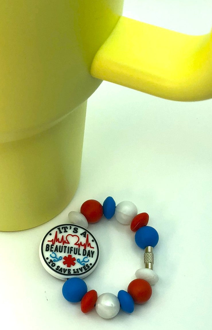 It's A Beautiful Day To Save Lives Stanley Tumbler Cup Handle Charm
