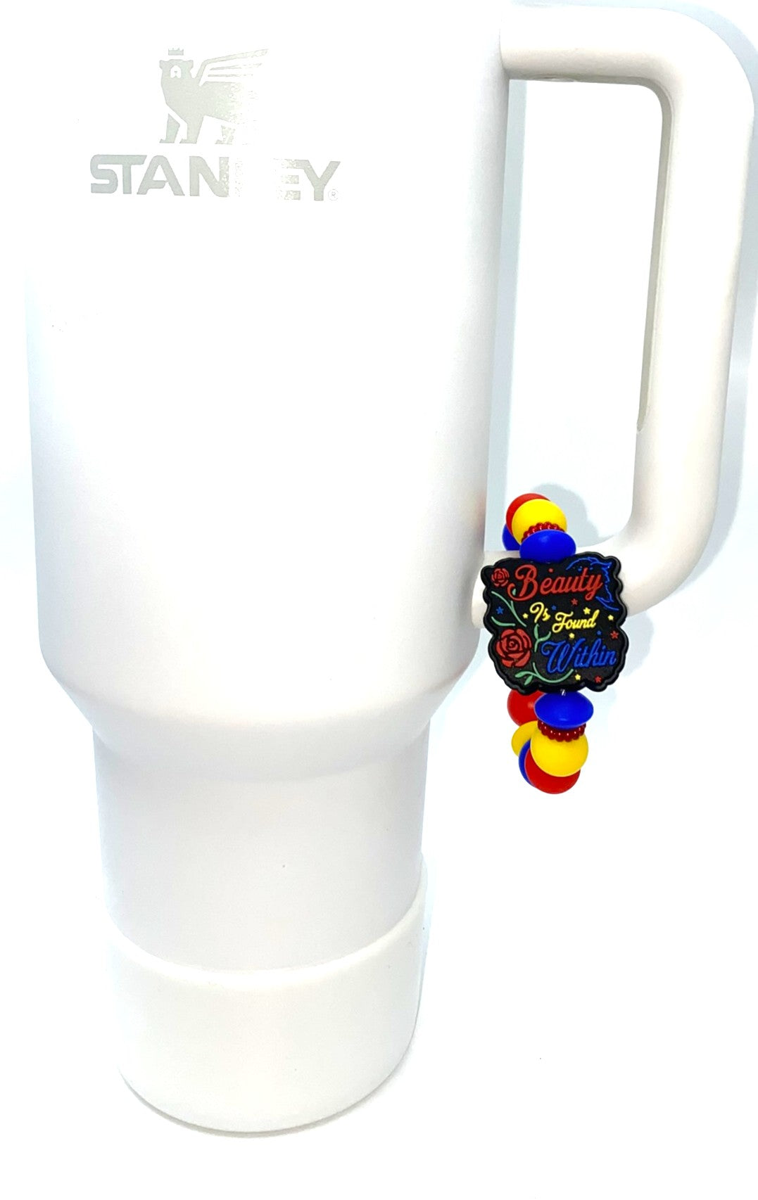 Beauty Is Found Within Enchanted Rose Stanley Tumbler Cup Handle Charm