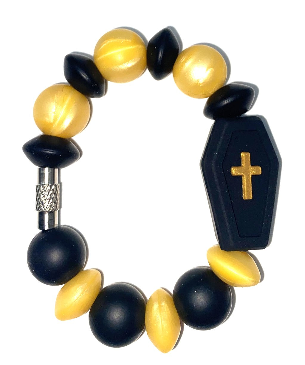 Black Casket Halloween Stanley Tumbler Cup Handle Charm