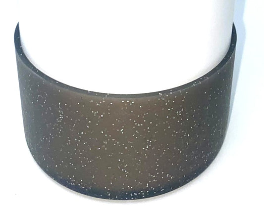 Glitter Black Translucent Stanley Tumbler Boot Sleeve #40