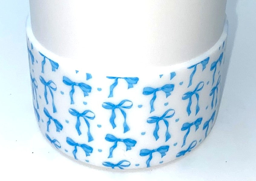 Blue Coquette Bows Stanley Tumbler Boot Sleeve #125