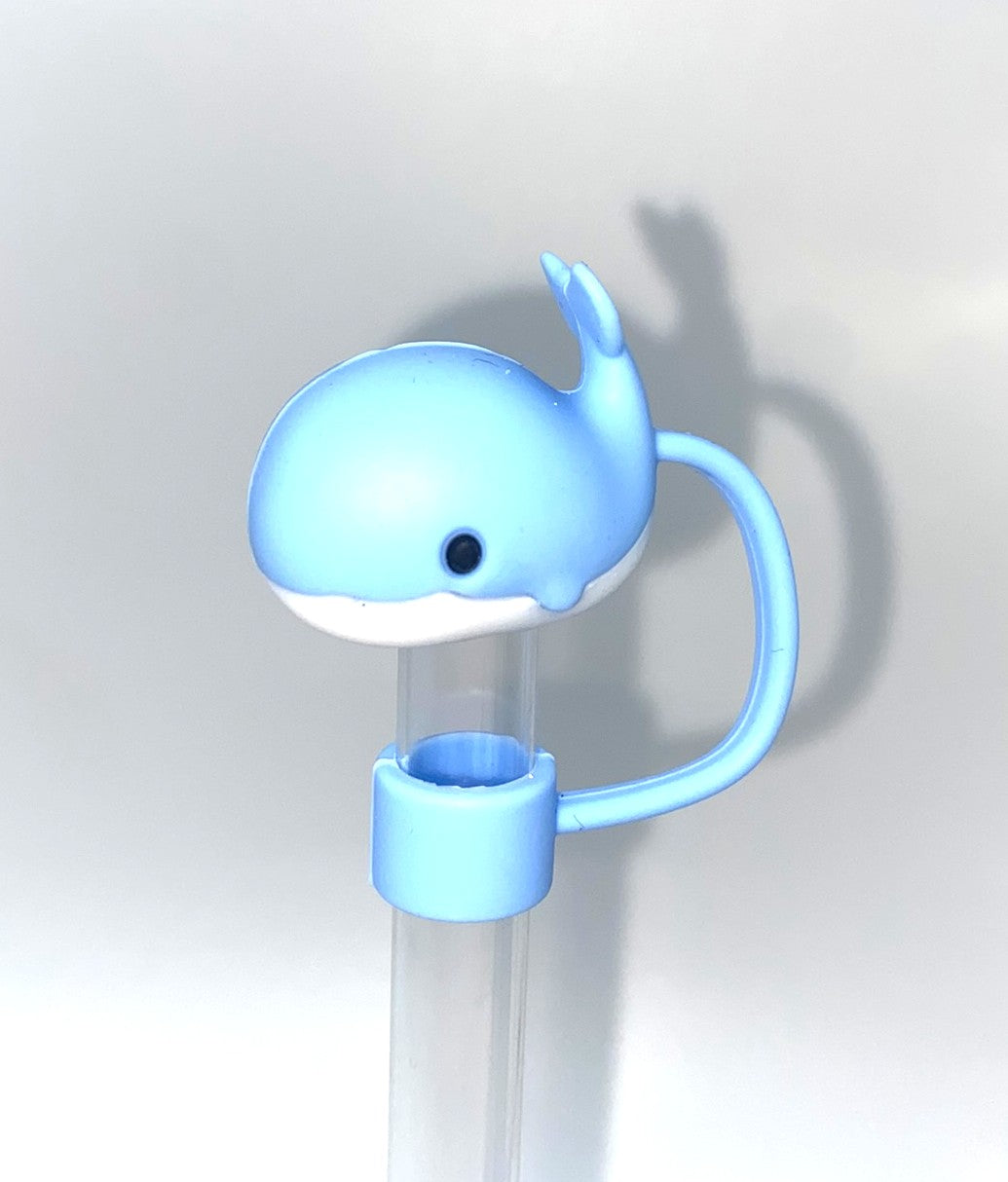 Blue Whale 3D Straw Topper