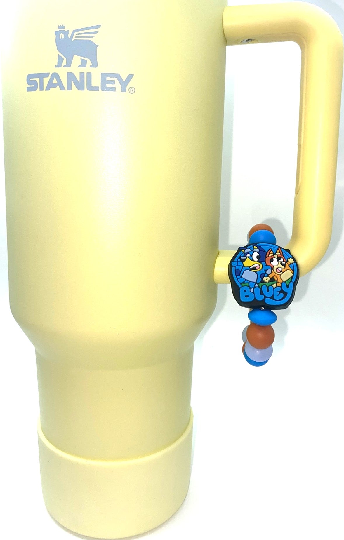 Blue Heeler Cartoon Dog & Sister Cartoon Logo Stanley Tumbler Cup Handle Charm