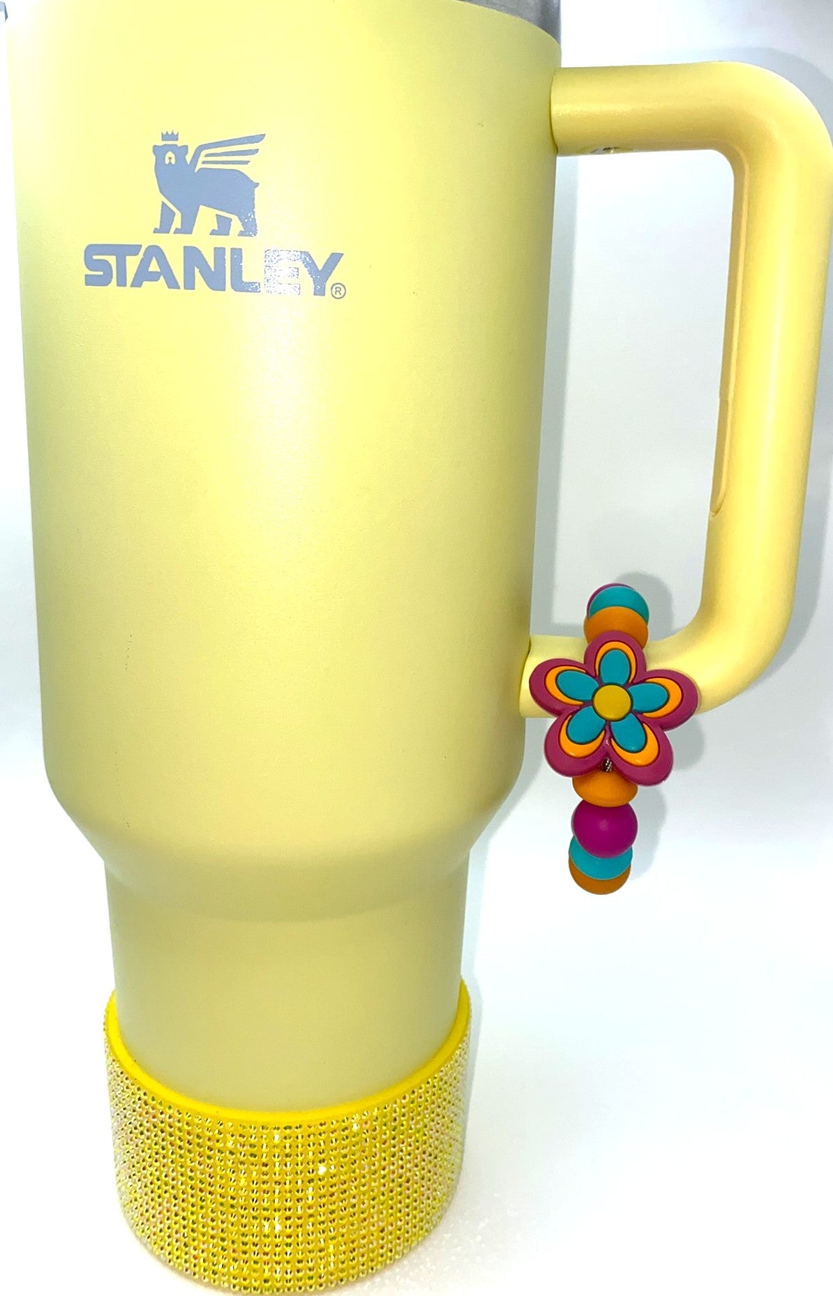 Boho Groovy Hippie Flower Stanley Tumbler Cup Handle Charm
