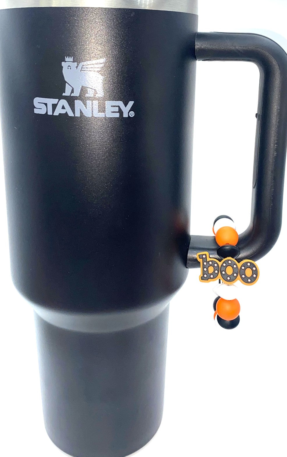 BOO Polka Dot Halloween Stanley Tumbler Cup Handle Charm