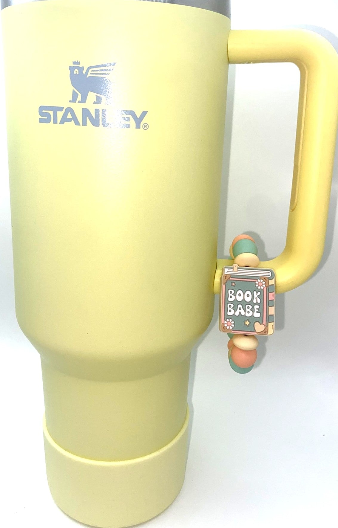 Book Babe Blue Green Stanley Tumbler Cup Handle Charm