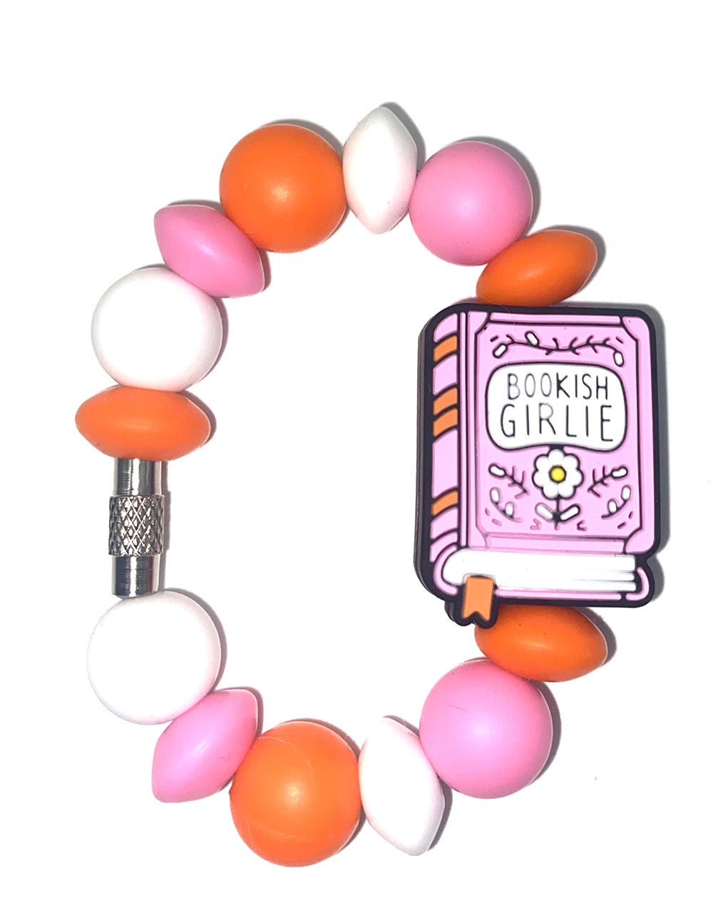 Bookish Girlie Pink Book Stanley Tumbler Cup Handle Charm
