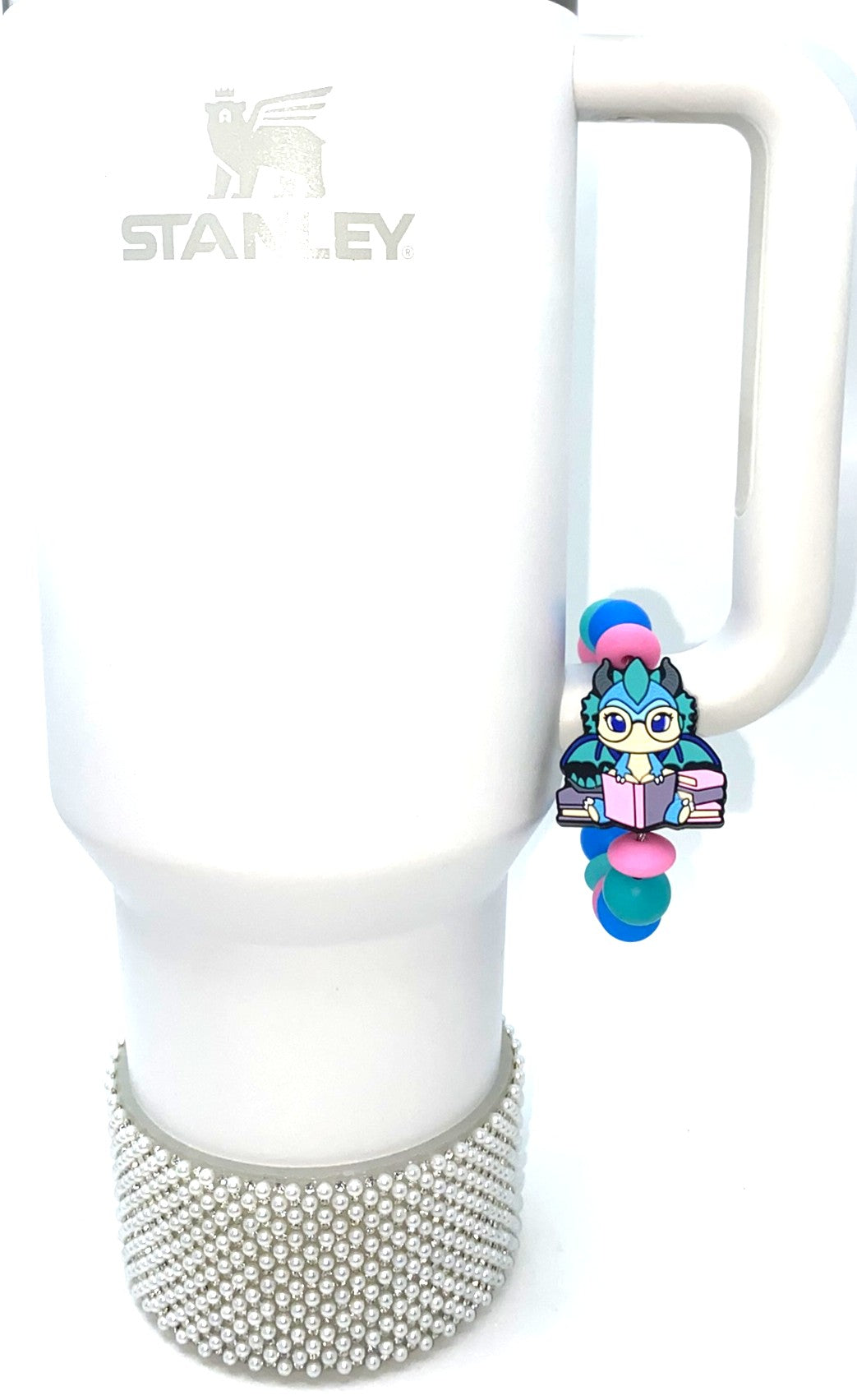 Bartholomew The Book Dragon Stanley Tumbler Cup Handle Charm