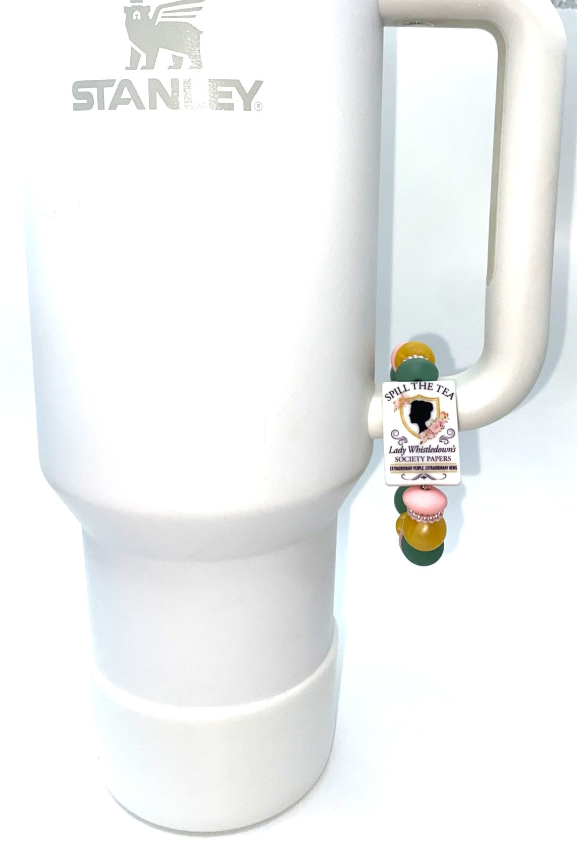 Bridgerton Spill The Tea Stanley Tumbler Cup Handle Charm