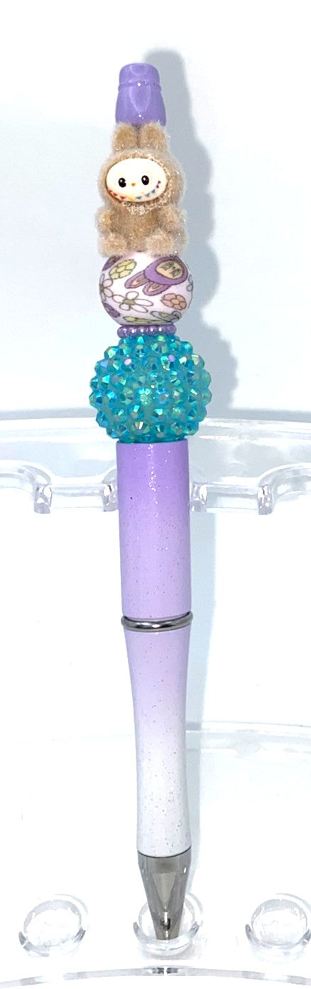 Brown Elvish Furry Forest Monster Bubu Beaded Pen