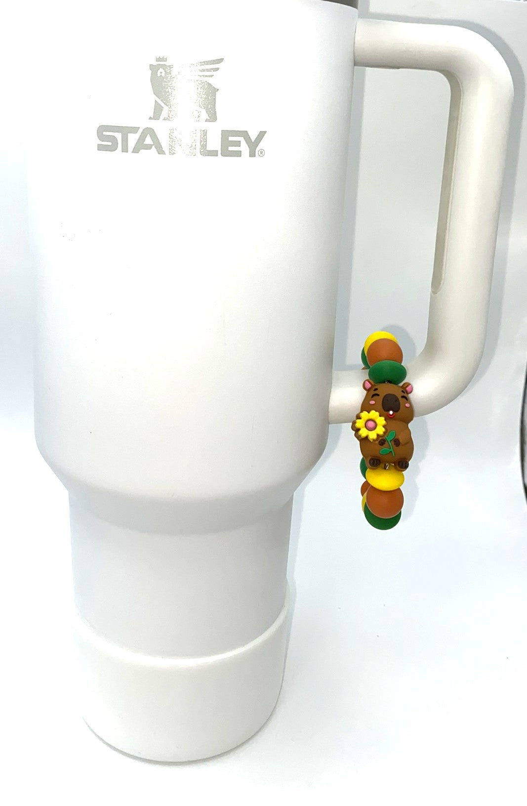 Capybara w/Sunflower 3D Stanley Tumbler Cup Handle Charm