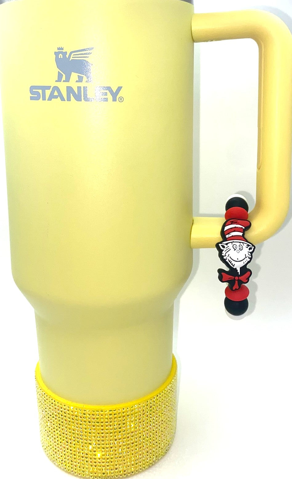 Cat With Red Striped Hat Stanley Tumbler Cup Handle Charm