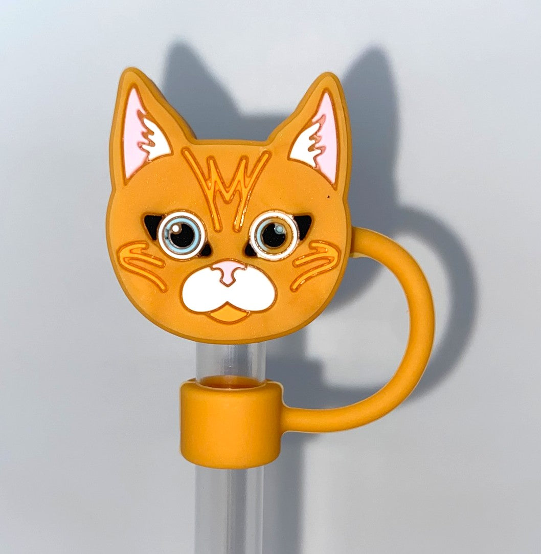 Cat Orange Tabby Straw Topper