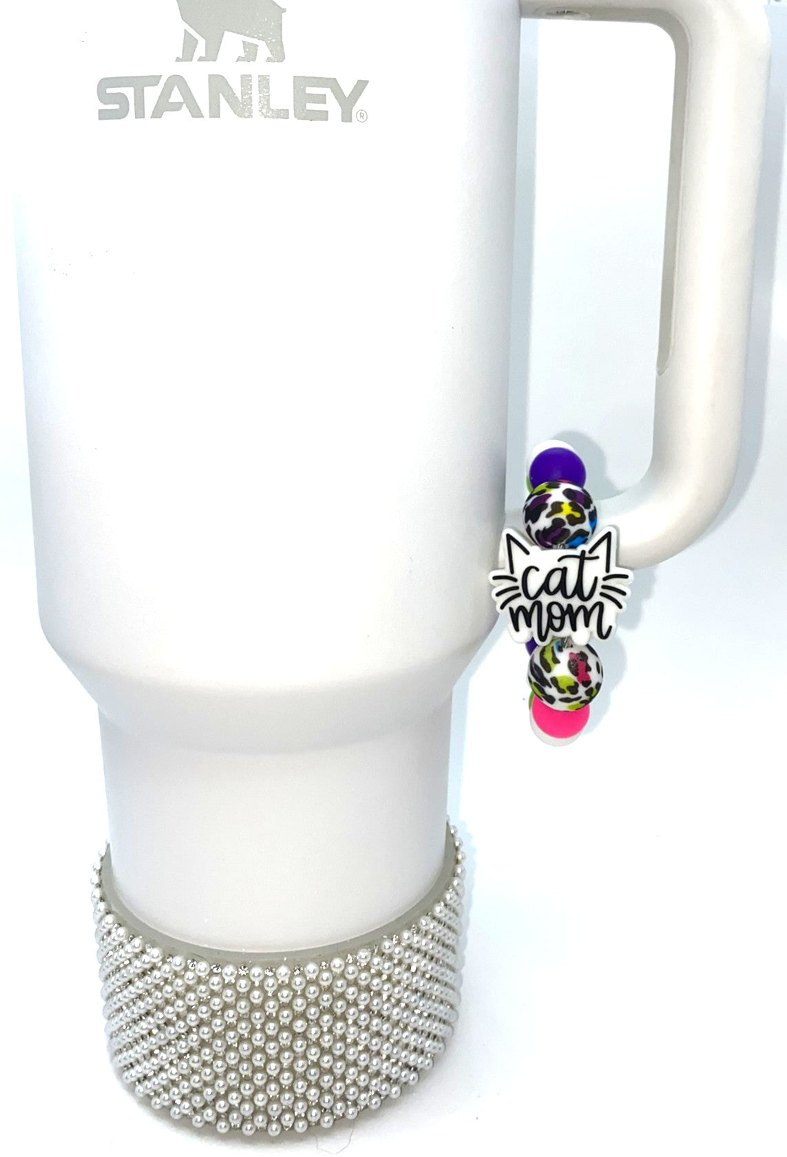 Cat Mom Stanley Tumbler Cup Handle Charm