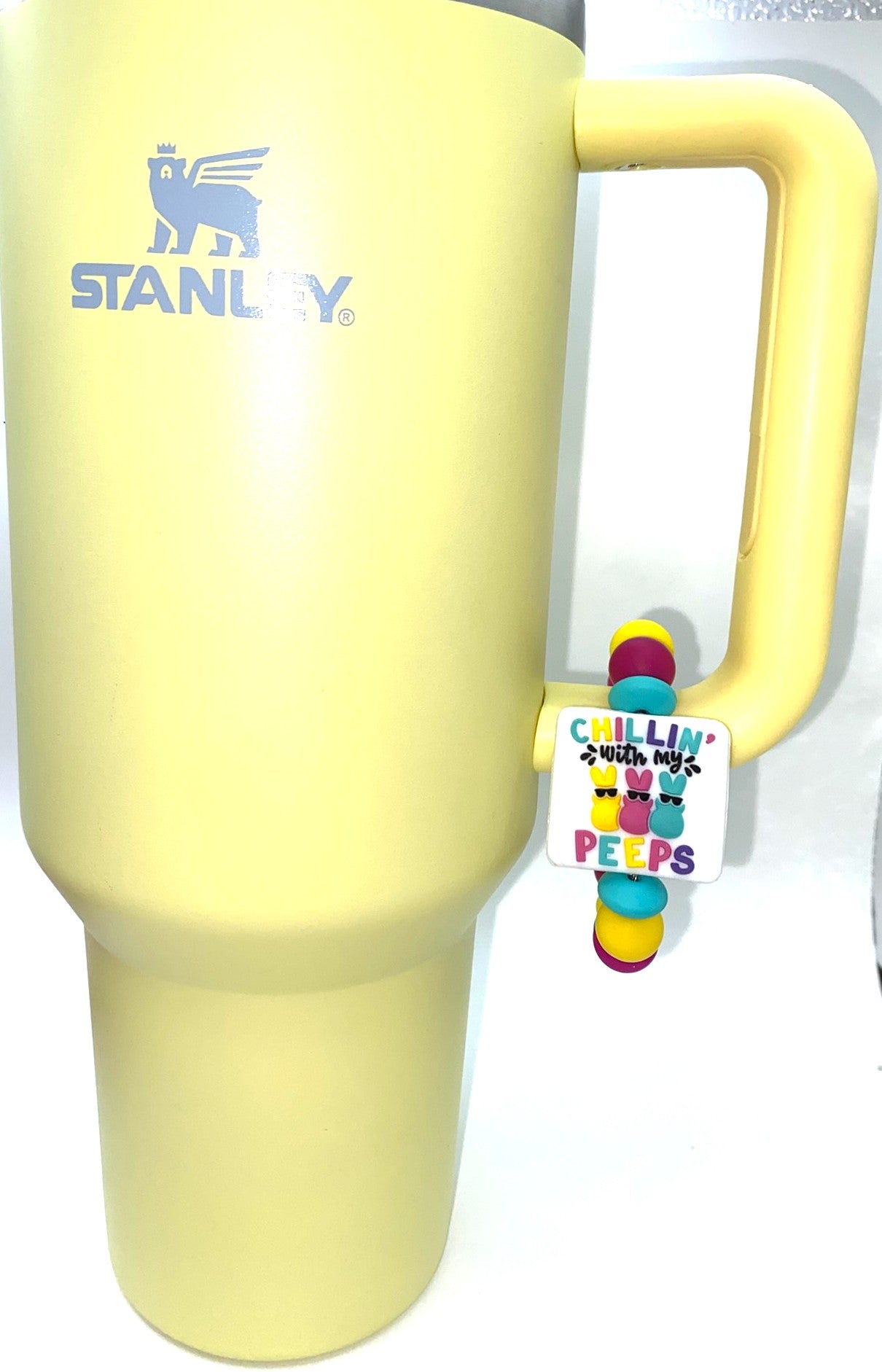 Chillin With My Peeps Easter Stanley Tumbler Cup Handle Charm