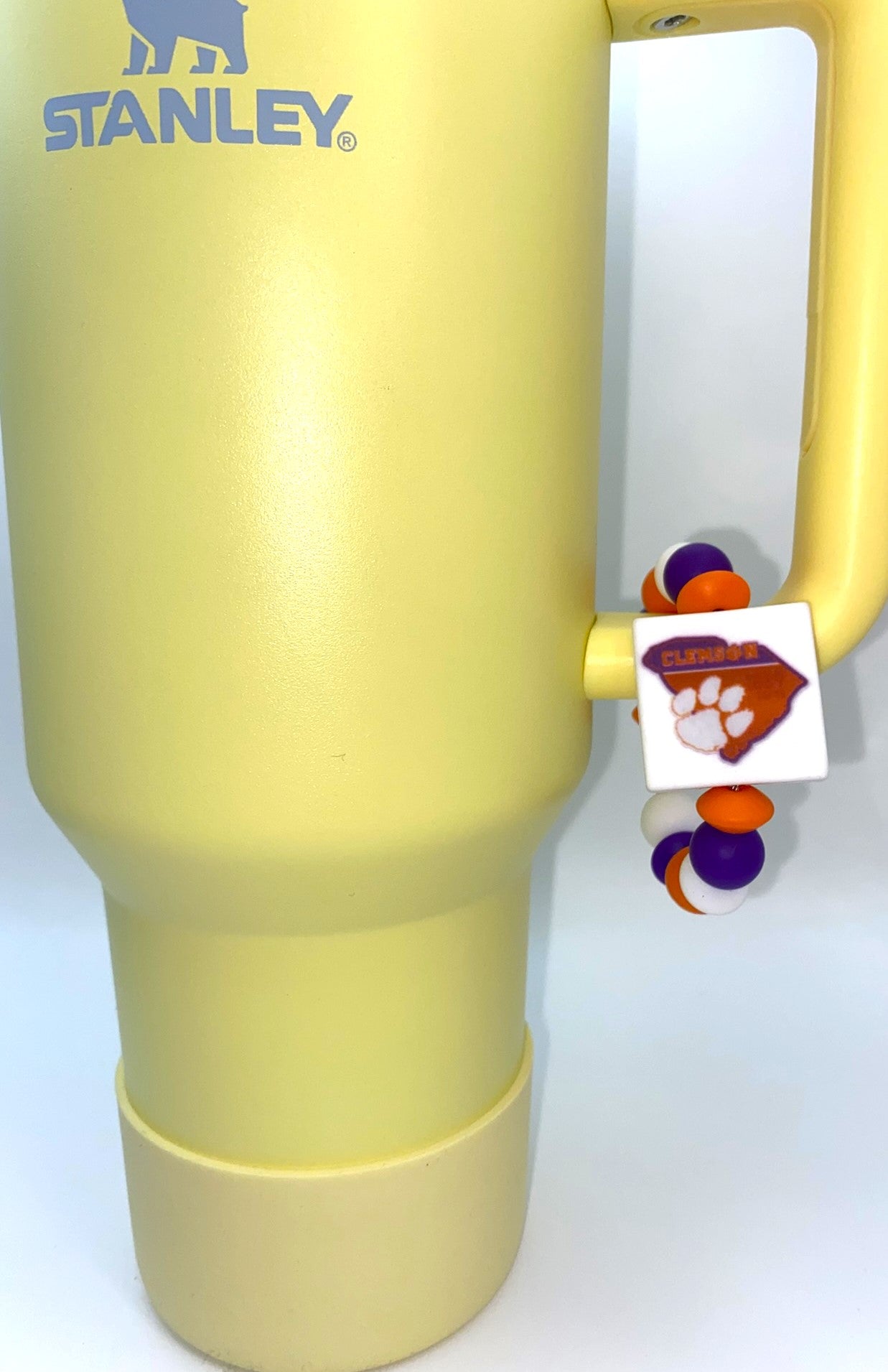 College Football Clemson Tigers Printed Stanley Tumbler Cup Handle Charm