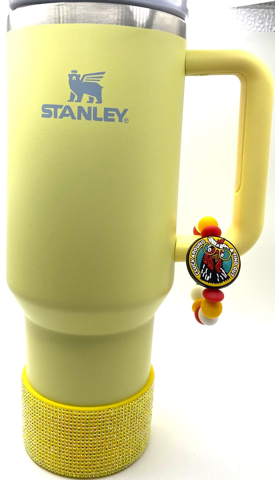 Cluck Around And Find Out Funny Chicken Stanley Tumbler Cup Handle Charm