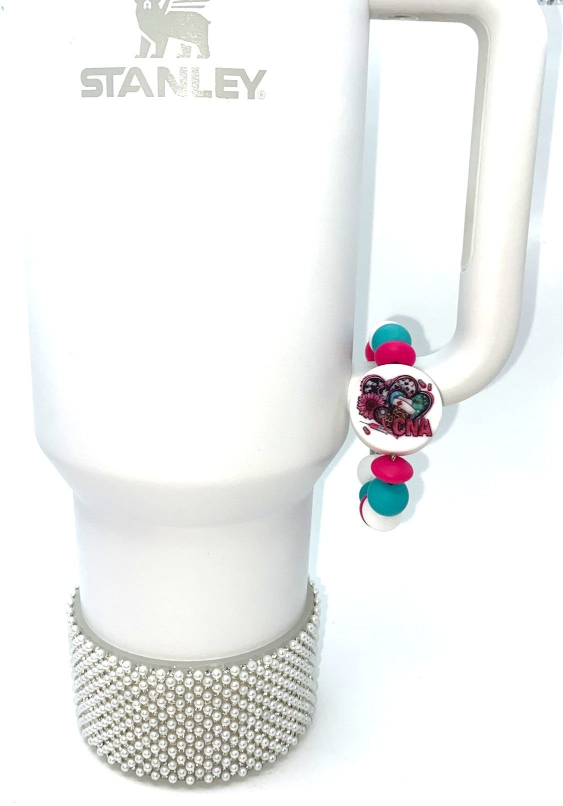 CNA Round Printed Stanley Tumbler Cup Handle Charm