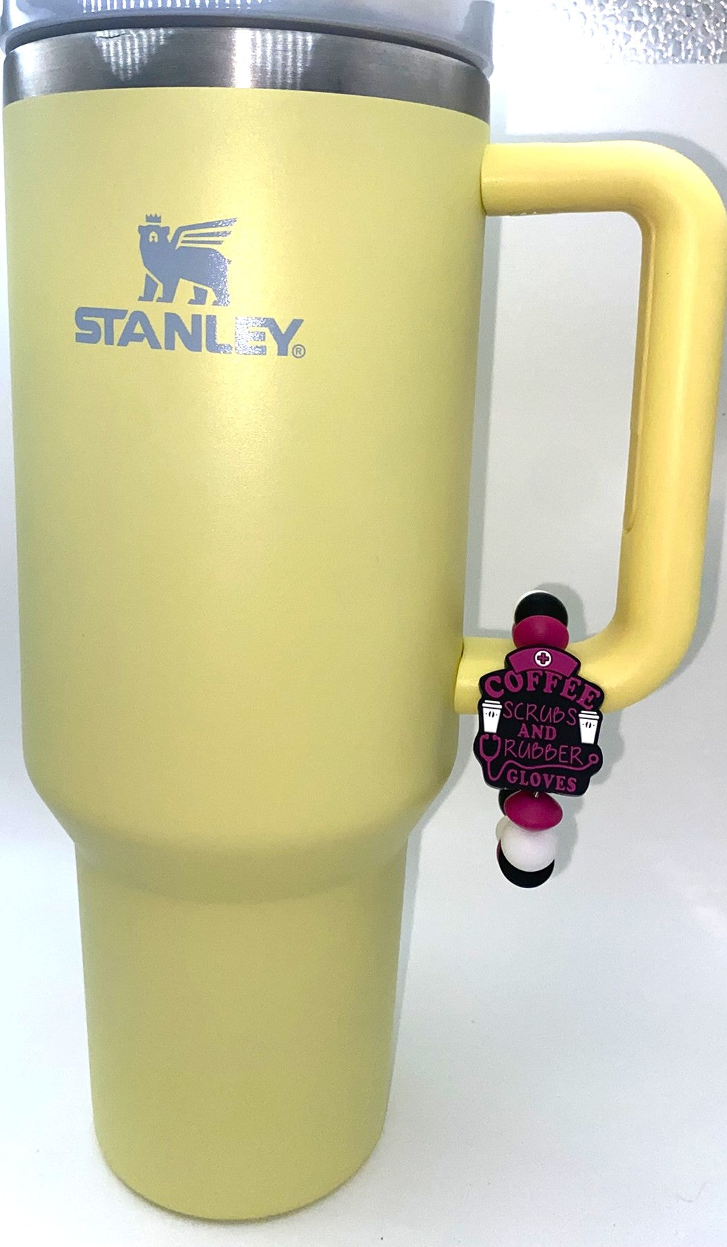 Coffee Scrubs & Rubber Gloves Stanley Tumbler Cup Handle Charm
