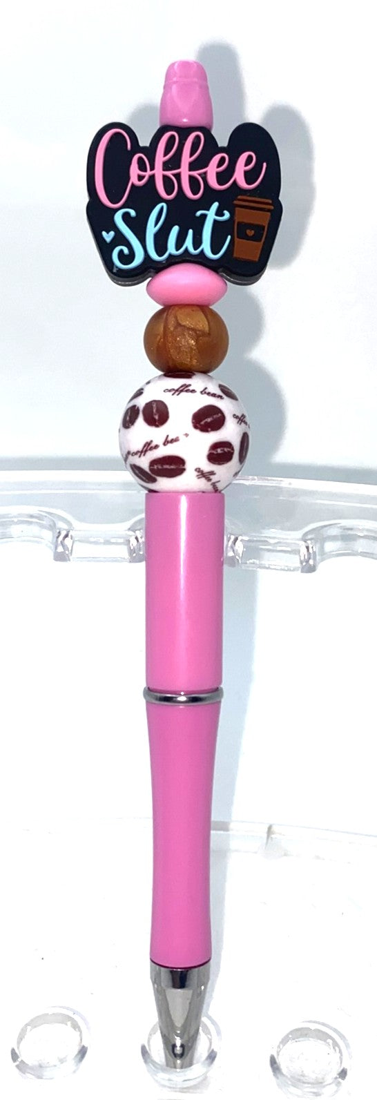 Coffee Slut Beaded Pen