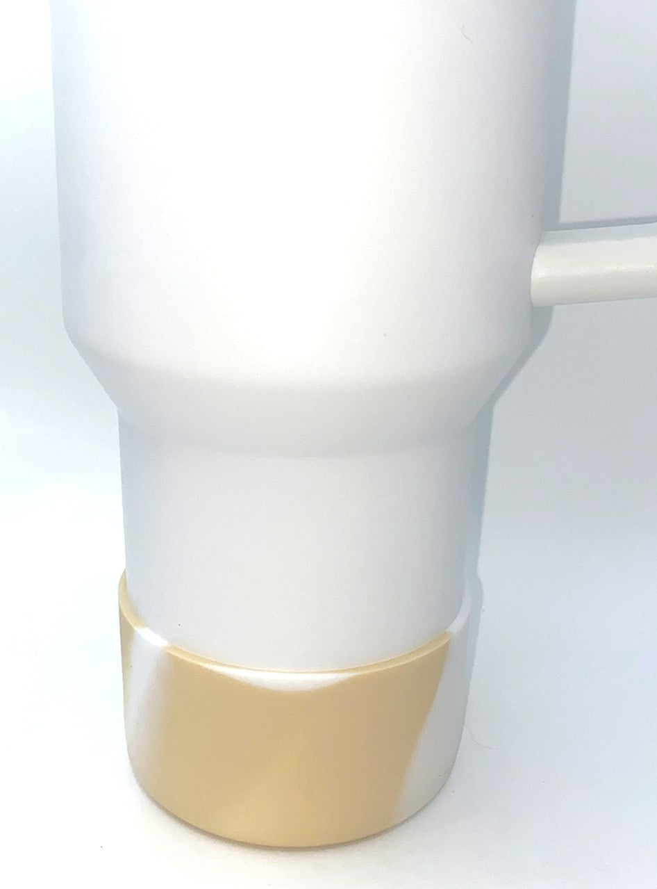 Coffee & White Swirl Stanley Tumbler Boot Sleeve #102