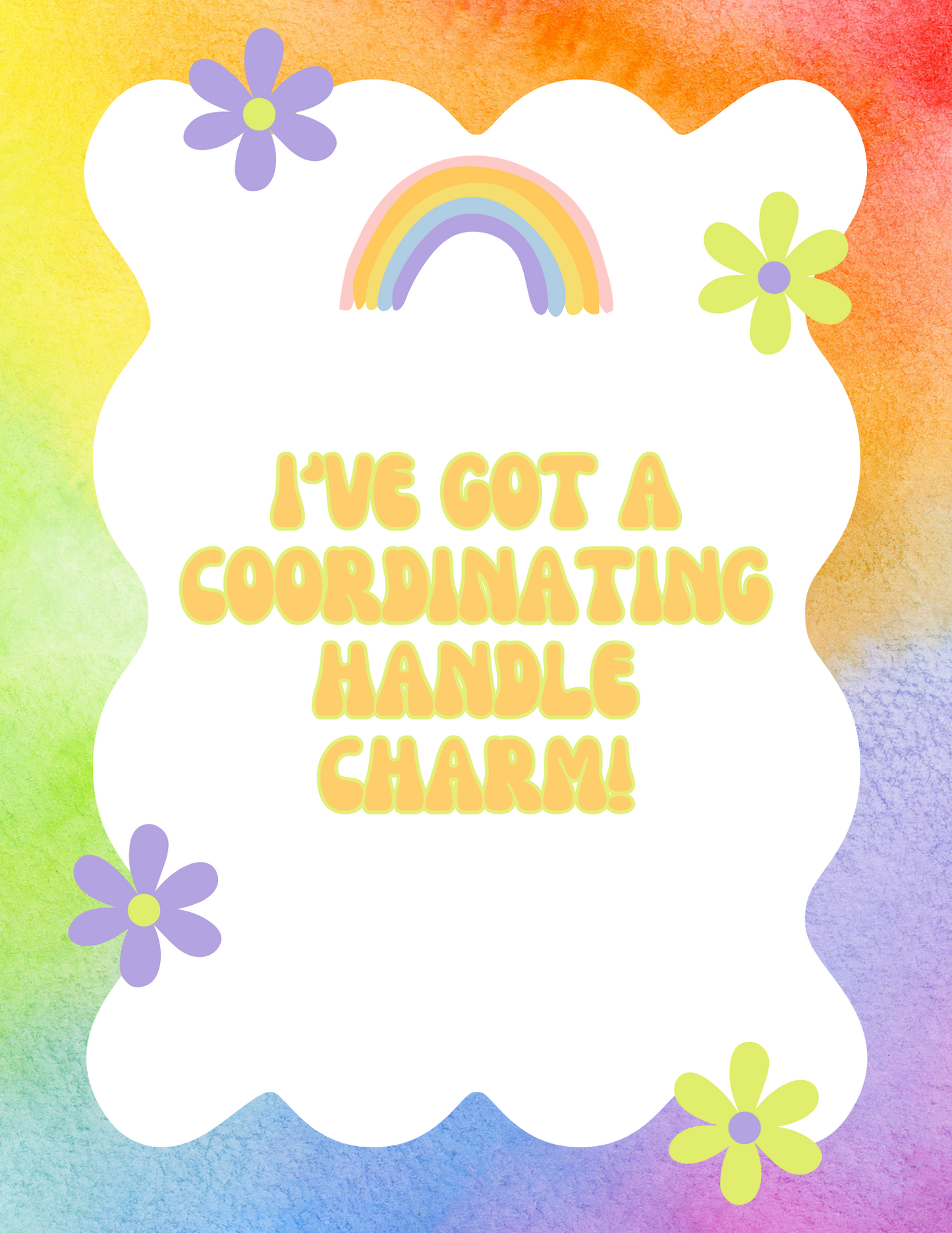 Rainbow Unicorn Sleeping On Cloud Straw Topper