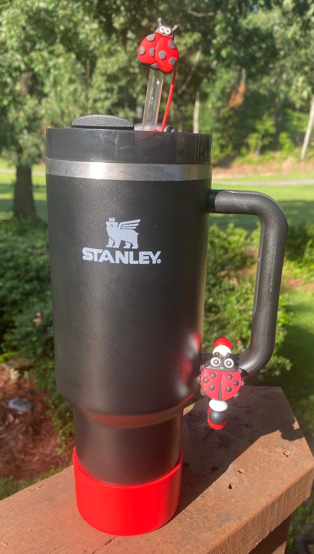 Lucky Ladybug Stanley Tumbler Cup Handle Charm