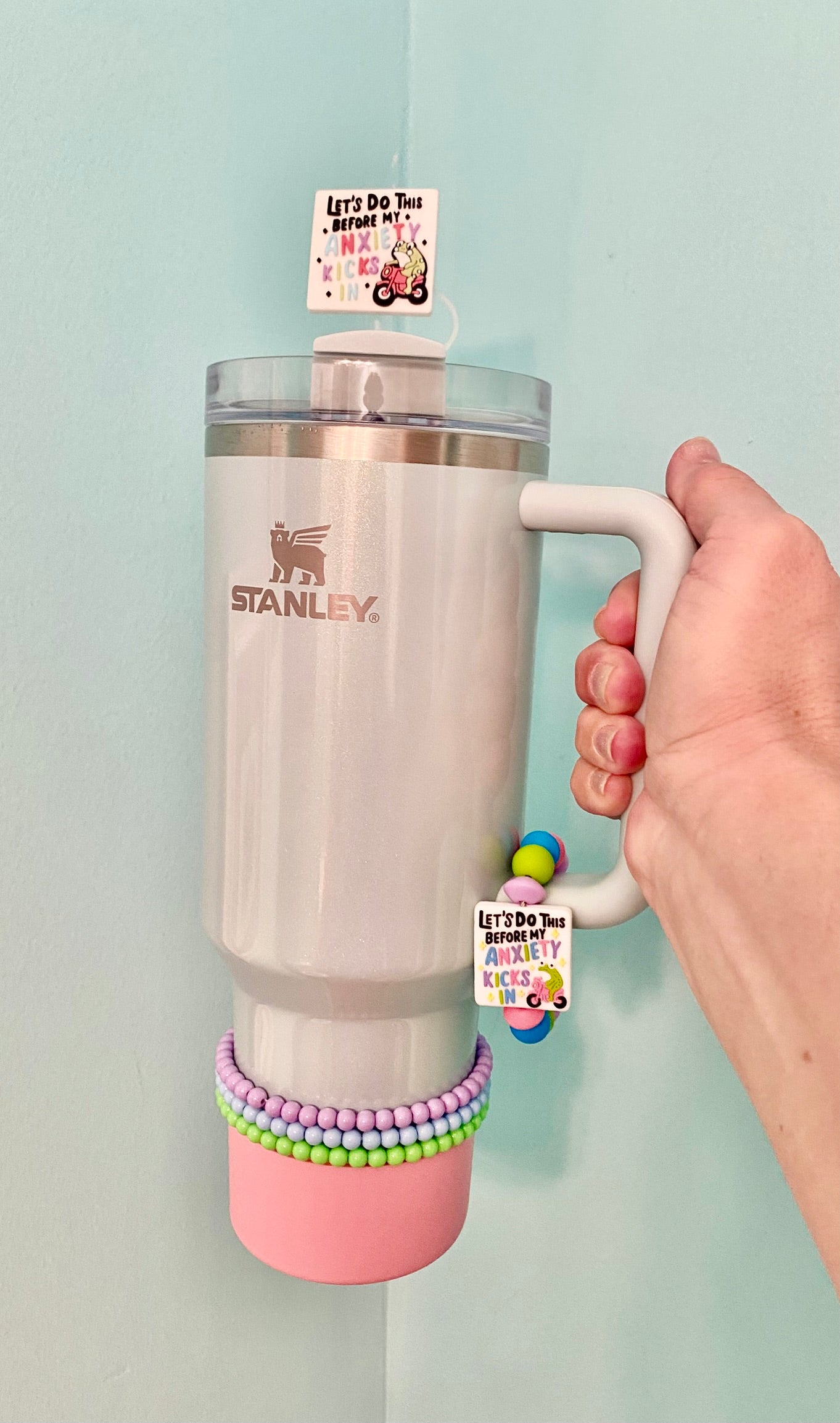 Coral Pink Stanley Tumbler Boot Sleeve #92